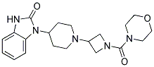 1-(1-[1-(MORPHOLIN-4-YLCARBONYL)AZETIDIN-3-YL]PIPERIDIN-4-YL)-1,3-DIHYDRO-2H-BENZIMIDAZOL-2-ONE Struktur