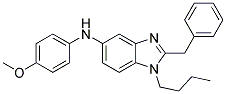 (2-BENZYL-1-BUTYL-1H-BENZOIMIDAZOL-5-YL)-(4-METHOXY-PHENYL)-AMINE Struktur