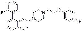 2-(4-[2-(4-FLUOROPHENOXY)ETHYL]PIPERAZIN-1-YL)-8-(2-FLUOROPHENYL)QUINOLINE Struktur