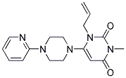 1-ALLYL-3-METHYL-6-(4-PYRIDIN-2-YLPIPERAZIN-1-YL)PYRIMIDINE-2,4(1H,3H)-DIONE Struktur