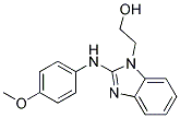 2-(2-[(4-METHOXYPHENYL)AMINO]-1H-BENZIMIDAZOL-1-YL)ETHANOL Struktur