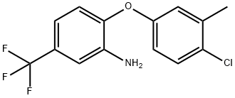 2-(4-CHLORO-3-METHYLPHENOXY)-5-(TRIFLUOROMETHYL)-PHENYLAMINE Struktur