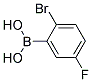 2-BROMO-5-FLUOROPHENYLBORONIC ACID Struktur