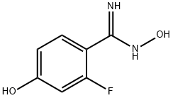 2-FLUORO-4,N-DIHYDROXY-BENZAMIDINE Struktur