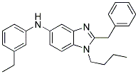 (2-BENZYL-1-BUTYL-1H-BENZOIMIDAZOL-5-YL)-(3-ETHYL-PHENYL)-AMINE Struktur