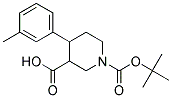 1-(TERT-BUTOXYCARBONYL)-4-M-TOLYLPIPERIDINE-3-CARBOXYLIC ACID Struktur