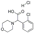 (2-CHLORO-PHENYL)-MORPHOLIN-4-YL-ACETIC ACID HYDROCHLORIDE Struktur