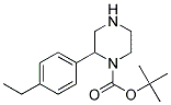 2-(4-ETHYL-PHENYL)-PIPERAZINE-1-CARBOXYLIC ACID TERT-BUTYL ESTER Struktur