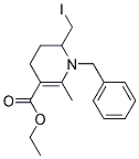 1-BENZYL-6-IODOMETHYL-2-METHYL-1,4,5,6-TETRAHYDRO-PYRIDINE-3-CARBOXYLIC ACID ETHYL ESTER Struktur