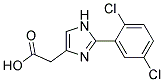 [2-(2,5-DICHLOROPHENYL)-IMIDAZOL-4-YL]-ACETIC ACID Struktur