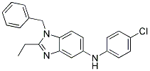 (1-BENZYL-2-ETHYL-1H-BENZOIMIDAZOL-5-YL)-(4-CHLORO-PHENYL)-AMINE Struktur