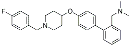 1-(4'-([1-(4-FLUOROBENZYL)PIPERIDIN-4-YL]OXY)BIPHENYL-2-YL)-N,N-DIMETHYLMETHANAMINE Struktur