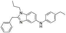 (2-BENZYL-1-PROPYL-1H-BENZOIMIDAZOL-5-YL)-(4-ETHYL-PHENYL)-AMINE Struktur