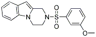 2-[(3-METHOXYPHENYL)SULFONYL]-1,2,3,4-TETRAHYDROPYRAZINO[1,2-A]INDOLE Struktur