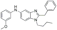 (2-BENZYL-1-BUTYL-1H-BENZOIMIDAZOL-5-YL)-(3-METHOXY-PHENYL)-AMINE Struktur