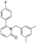 1-(3,5-DIMETHYLBENZYL)-6-(4-FLUOROPHENYL)PYRIDIN-2(1H)-ONE Struktur