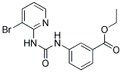 1-(3-BROMO-PYRIDINE-2-YL)-3-(3-ETHOXYCARBONYL-PHENYL)-UREA Struktur