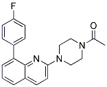 2-(4-ACETYLPIPERAZIN-1-YL)-8-(4-FLUOROPHENYL)QUINOLINE Struktur