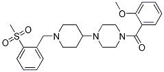 1-(2-METHOXYBENZOYL)-4-(1-[2-(METHYLSULFONYL)BENZYL]PIPERIDIN-4-YL)PIPERAZINE