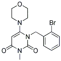 1-(2-BROMOBENZYL)-3-METHYL-6-MORPHOLIN-4-YLPYRIMIDINE-2,4(1H,3H)-DIONE Struktur