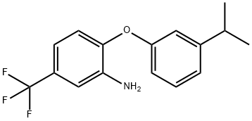 2-(3-ISOPROPYLPHENOXY)-5-(TRIFLUOROMETHYL)ANILINE Struktur