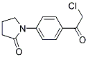 1-[4-(CHLOROACETYL)PHENYL]PYRROLIDIN-2-ONE Struktur