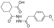 (1S,2R)-2-((2-[(4-METHOXYPHENYL)ACETYL]HYDRAZINO)CARBONYL)CYCLOHEXANECARBOXYLIC ACID Struktur