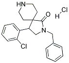 2-BENZYL-4-(2-CHLOROPHENYL)-2,8-DIAZASPIRO[4.5]DECAN-1-ONE HYDROCHLORIDE Struktur