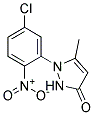 1-(5-CHLORO-2-NITROPHENYL)-5-METHYLPYRAZOL-3-ONE Struktur