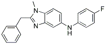 (2-BENZYL-1-METHYL-1H-BENZOIMIDAZOL-5-YL)-(4-FLUORO-PHENYL)-AMINE Struktur