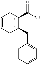 (1R,6R)-6-BENZYL-CYCLOHEX-3-ENECARBOXYLIC ACID Struktur