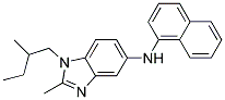 [2-METHYL-1-(2-METHYL-BUTYL)-1H-BENZOIMIDAZOL-5-YL]-NAPHTHALEN-1-YL-AMINE Struktur