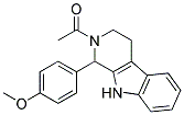 1-[1-(4-METHOXY-PHENYL)-1,3,4,9-TETRAHYDRO-BETA-CARBOLIN-2-YL]-ETHANONE Struktur