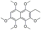 2-ETHYL-1,3,4,5,6,8-HEXAMETHOXY-NAPHTHALENE Struktur