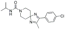 2-(4-CHLOROPHENYL)-N-ISOPROPYL-3-METHYL-1,4,8-TRIAZASPIRO[4.5]DECA-1,3-DIENE-8-CARBOXAMIDE Struktur