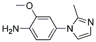 2-METHOXY-4-(2-METHYL-IMIDAZOL-1-YL)-PHENYLAMINE Struktur