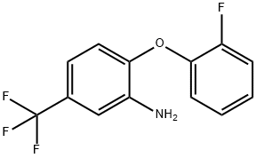 2-(2-FLUOROPHENOXY)-5-(TRIFLUOROMETHYL)ANILINE Struktur