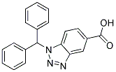 1-BENZHYDRYL-1H-BENZOTRIAZOLE-5-CARBOXYLIC ACID Struktur