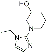 1-(1-ETHYL-1H-IMIDAZOL-2-YL)-PIPERIDIN-3-OL Struktur