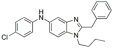 (2-BENZYL-1-BUTYL-1H-BENZOIMIDAZOL-5-YL)-(4-CHLORO-PHENYL)-AMINE Struktur