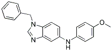 (1-BENZYL-1H-BENZOIMIDAZOL-5-YL)-(4-METHOXY-PHENYL)-AMINE Struktur