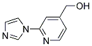 (2-IMIDAZOL-1-YL-PYRIDIN-4-YL)-METHANOL Struktur