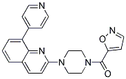 2-[4-(ISOXAZOL-5-YLCARBONYL)PIPERAZIN-1-YL]-8-PYRIDIN-4-YLQUINOLINE Struktur