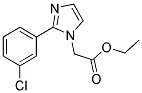 [2-(3-CHLORO-PHENYL)-IMIDAZOL-1-YL]-ACETIC ACID ETHYL ESTER Struktur