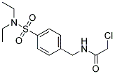 2-CHLORO-N-[4-[(DIETHYLAMINO)SULFONYL]BENZYL]ACETAMIDE Struktur