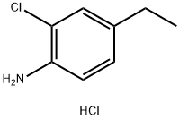 2-CHLORO-4-ETHYLANILINE HYDROCHLORIDE Struktur