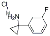 1-(3-FLUORO-PHENYL)-CYCLOPROPYLAMINE HYDROCHLORIDE Struktur