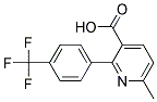 2-(4-(TRIFLUOROMETHYL)PHENYL)-6-METHYLPYRIDINE-3-CARBOXYLIC ACID Struktur