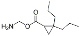 1-AMINOMETHYL-2,2-DIPROPYL-CYCLOPROPANECARBOXYLIC ACID Struktur