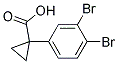 1-(3,4-DIBROMOPHENYL)CYCLOPROPANECARBOXYLIC ACID Struktur